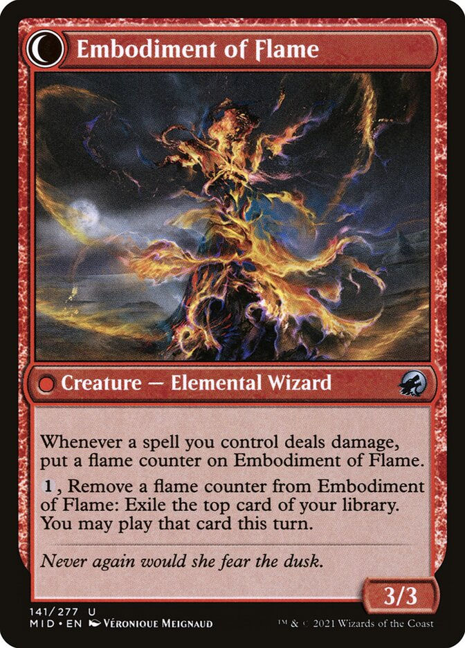 Flame Channeler // Embodiment of Flame (MID) (141) — cara 2 de 2