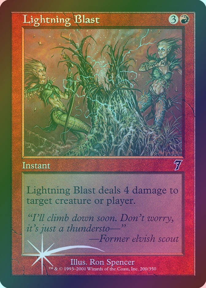 Lightning Blast (7ED) (200★) / Foil