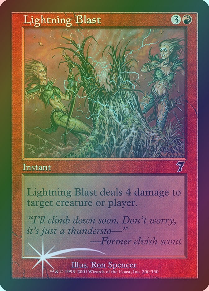 Lightning Blast (7ED) (200★) / Foil