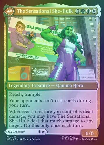 MTG Jennifer Walters She-Hulk 両面カード MTG Jennifer Walters She-Hulk 両面カード MSH]Jennifer Walters