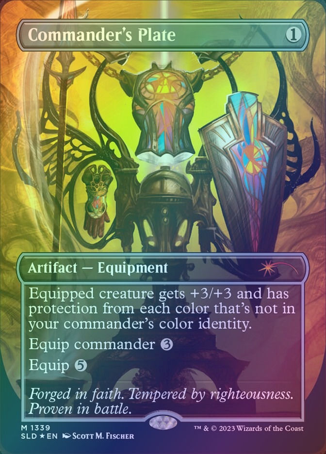 Commander's Plate (SLD) (1339) / Borderless / Foil