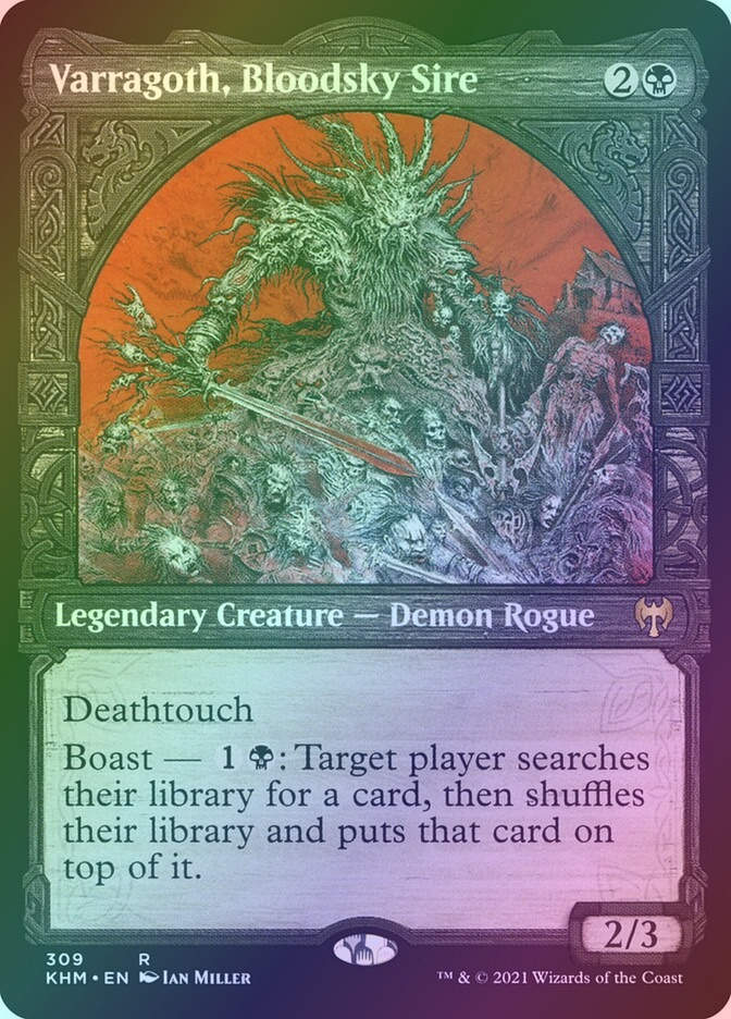 Varragoth, Bloodsky Sire (KHM) (309) / Showcase / Foil