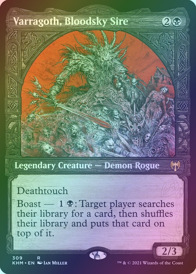 Varragoth, Bloodsky Sire (KHM) (309) / Showcase / Foil