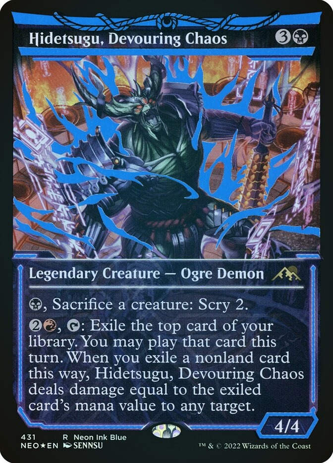 Hidetsugu, Devouring Chaos (NEO) (431) / Showcase / Neon Ink Foil
