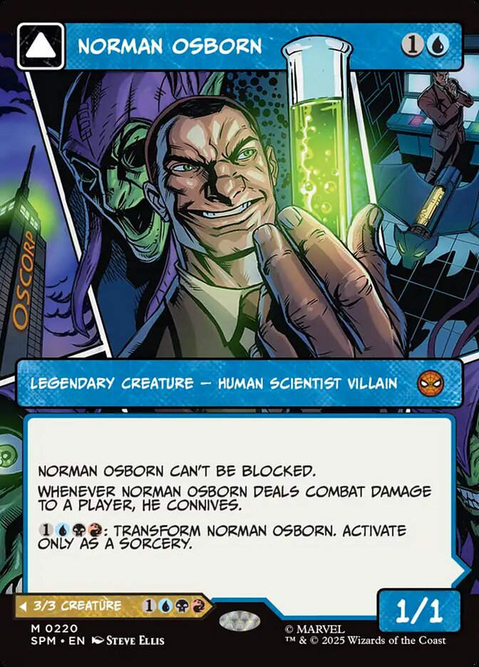 Norman Osborn // Green Goblin (SPM) (220) / Borderless / Showcase