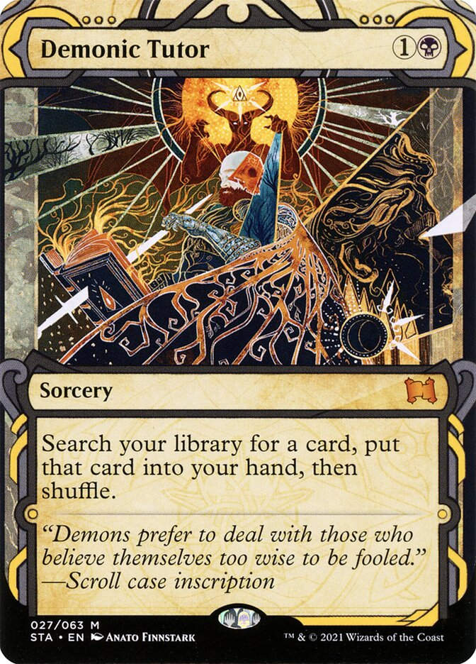 Demonic Tutor (STA) (27) / Borderless / Showcase