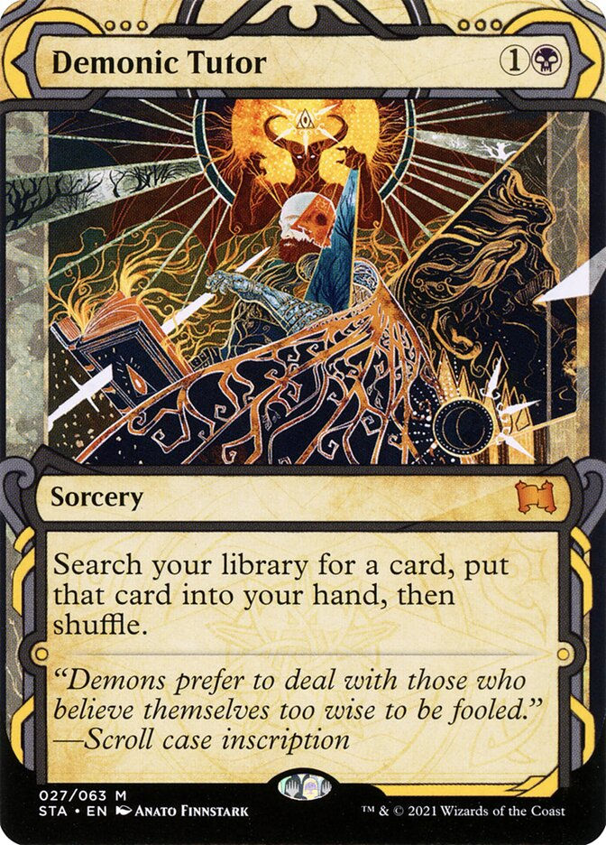Demonic Tutor (STA) (27) / Borderless / Showcase