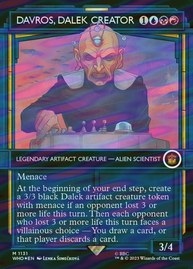 Davros, Dalek Creator (WHO) (1131) / Borderless / Showcase / Surge Foil