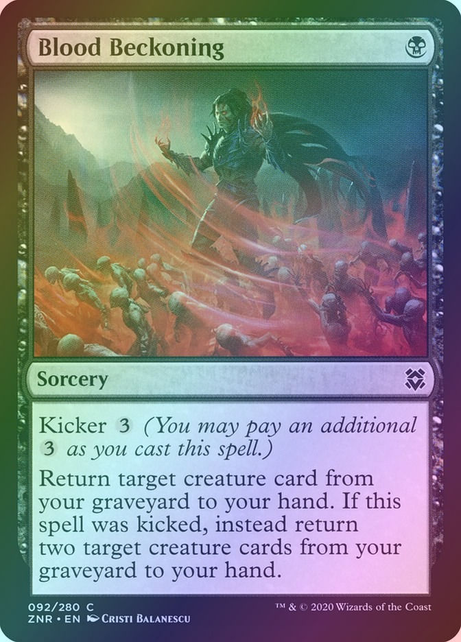Blood Beckoning (ZNR) (92) / Foil