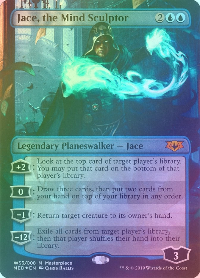 Jace, the Mind Sculptor (MED) (WS3) / Borderless / Foil