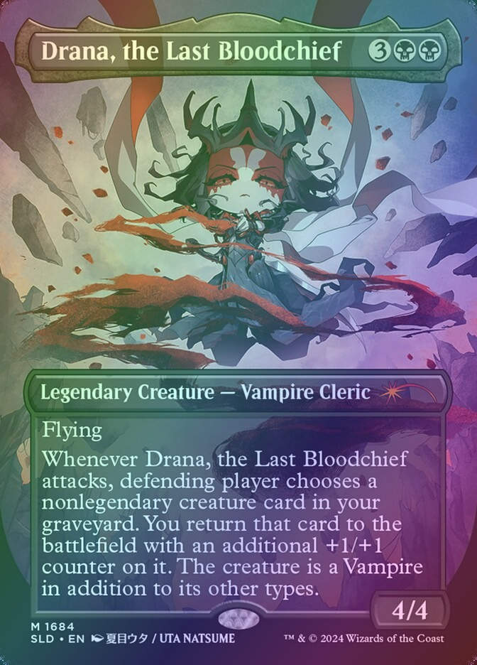 Drana, the Last Bloodchief (SLD) (1684) / Borderless / Foil