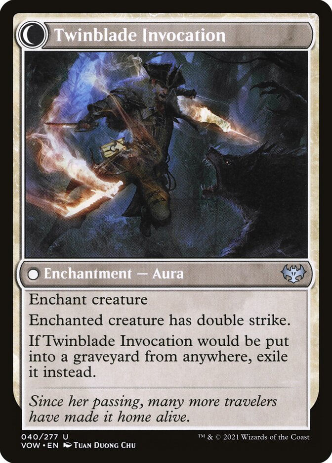 Twinblade Geist // Twinblade Invocation (VOW) (40) — cara 2 de 2