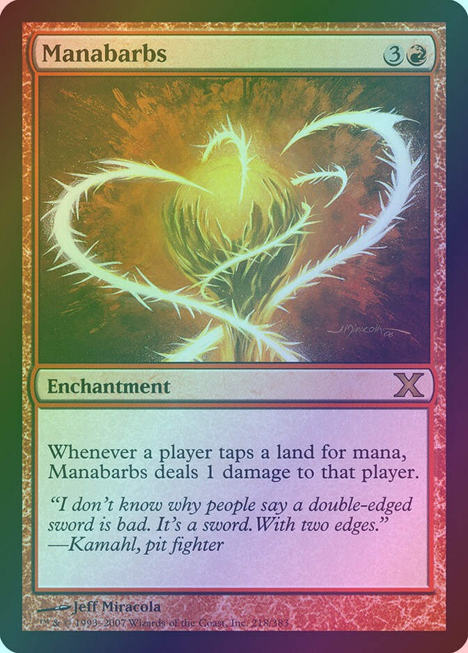 Manabarbs (10E) (218) / Foil