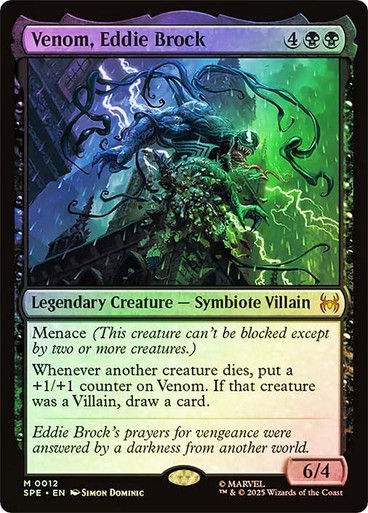 Venom, Eddie Brock (SPE) (12) / Foil