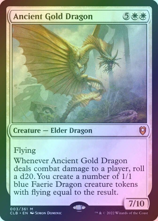 Ancient Gold Dragon (CLB) (3) / Foil