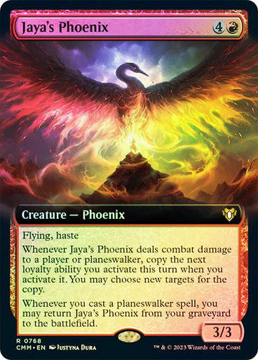 Jaya's Phoenix (cmm) / Extended Art / Foil