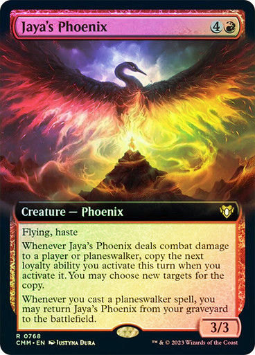 Jaya's Phoenix (cmm) / Extended Art / Foil