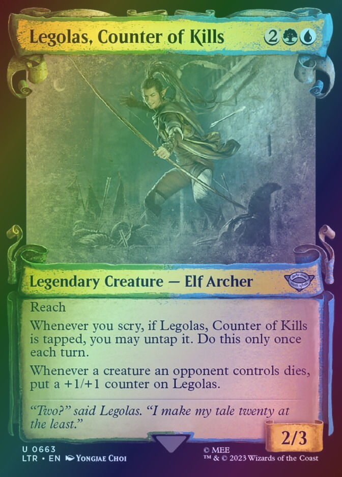Legolas, Counter of Kills (LTR) (663) / Showcase / Foil