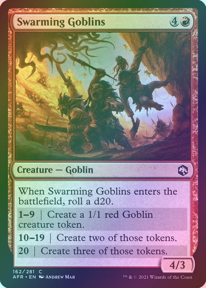 Swarming Goblins (AFR) (162) / Foil