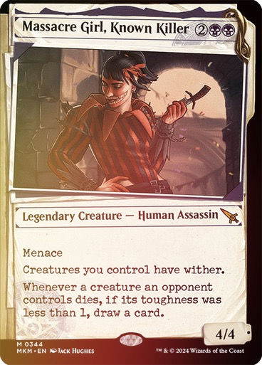 Massacre Girl, Known Killer (mkm) (344) / Showcase Foil