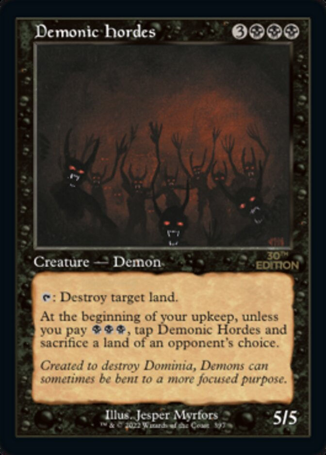 Demonic Hordes (30a) / Retro Frame