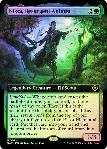 Nissa, Resurgent Animist (MAT) / Extended Art / Foil