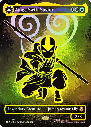 Aang, Swift Savior // Aang and La, Ocean's Fury (TLA) (359) (Neon Ink)