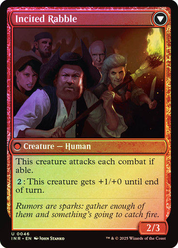 Town Gossipmonger // Incited Rabble (INR) (46) / Foil — cara 2 de 2