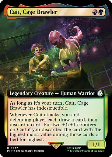 Cait, Cage Brawler (pip) (937) / Extended Surge Foil