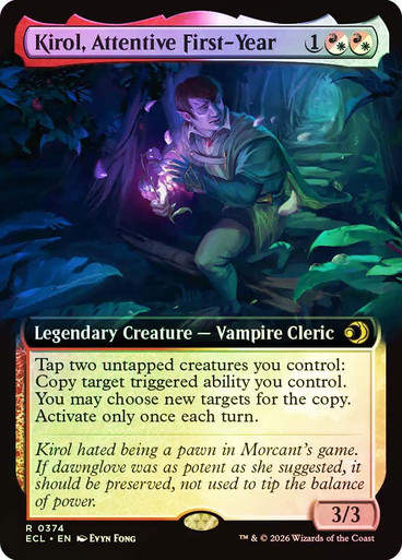 Kirol, Attentive First-Year (ECL) (374) / Extended Art / Foil