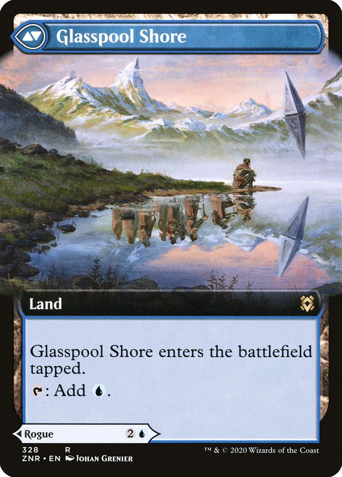 Glasspool Mimic // Glasspool Shore (ZNR) (328) / Extended Art — cara 2 de 2