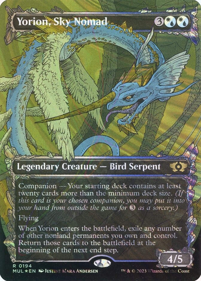 Yorion, Sky Nomad (MUL) (194) / Borderless / Showcase / Halo Foil
