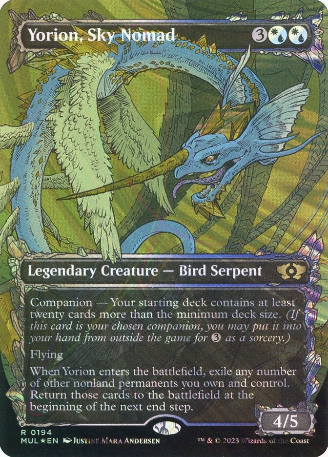 Yorion, Sky Nomad (MUL) (194) / Borderless / Showcase / Halo Foil