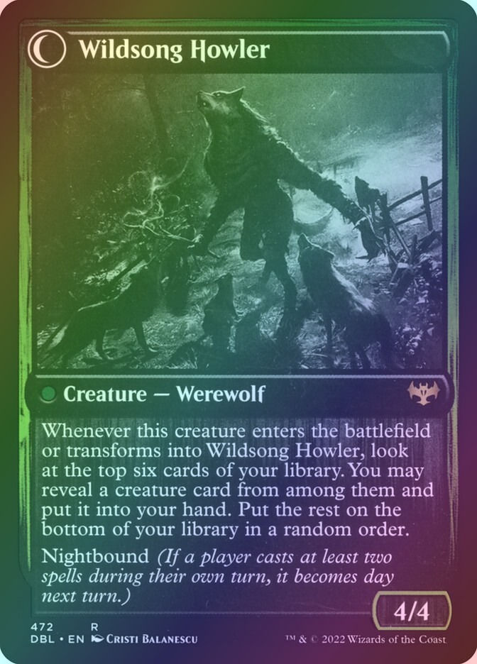 Howlpack Piper // Wildsong Howler (DBL) (472) / Foil — cara 2 de 2