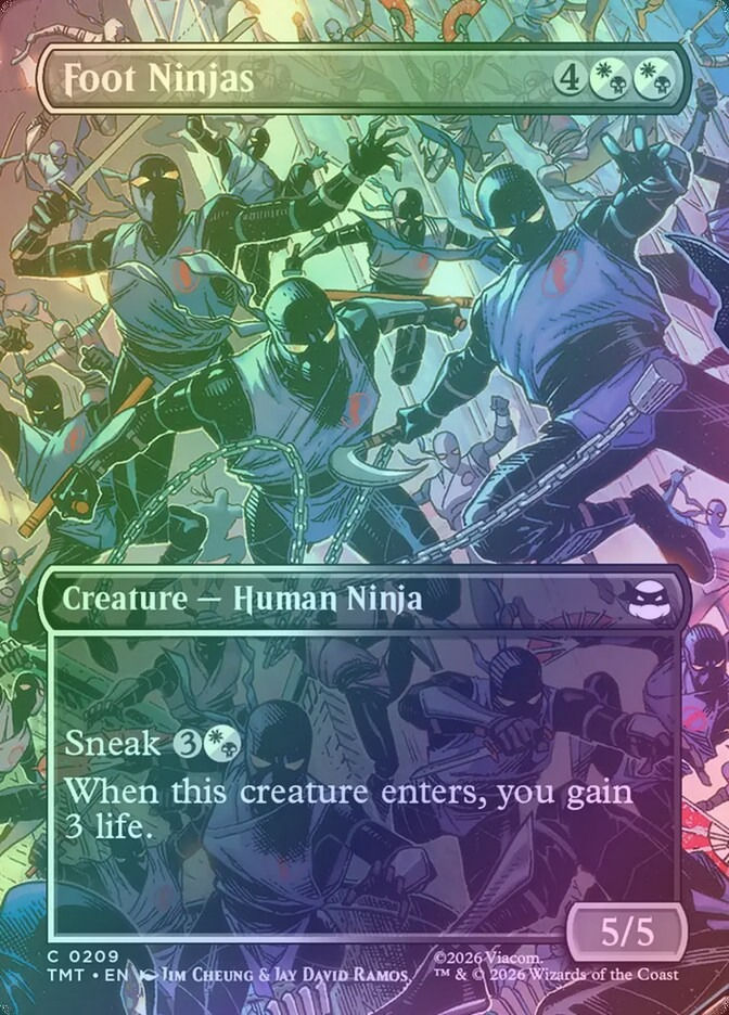Foot Ninjas (TMT) (209) / Borderless / Foil