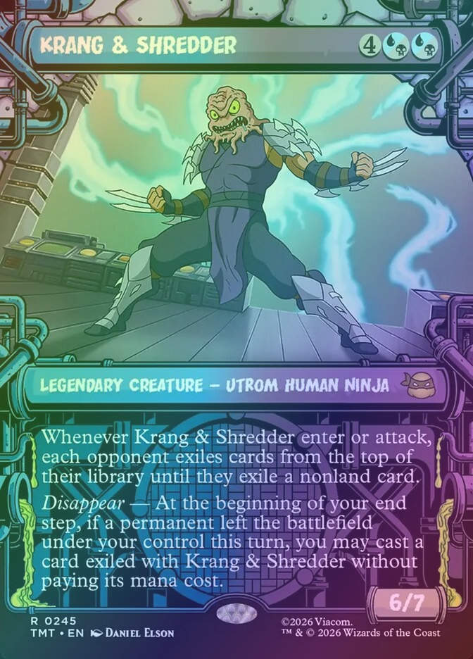 Krang & Shredder (TMT) (245) / Borderless / Showcase / Foil