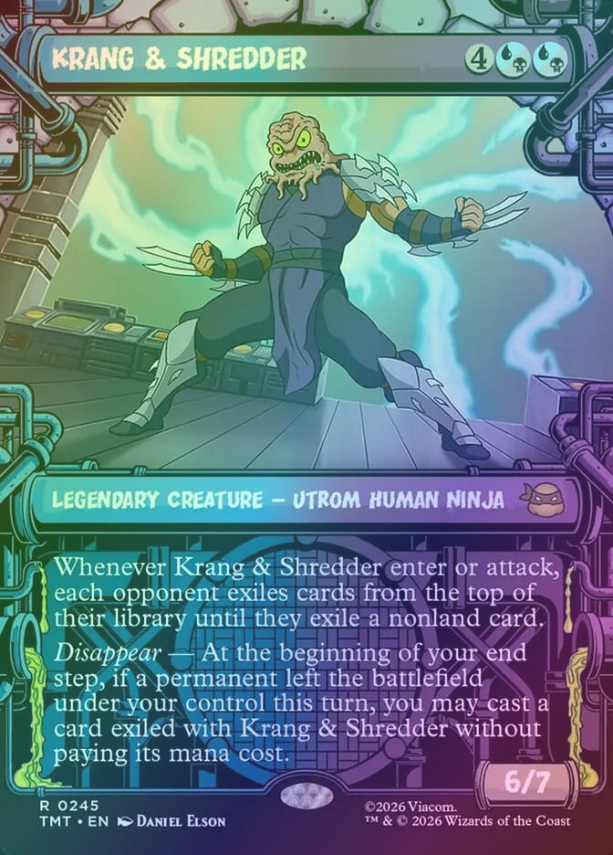 Krang & Shredder (TMT) (245) / Borderless / Showcase / Foil