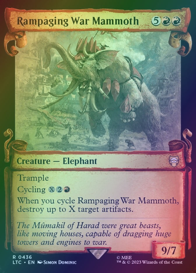 Rampaging War Mammoth (LTC) (436) / Showcase / Foil