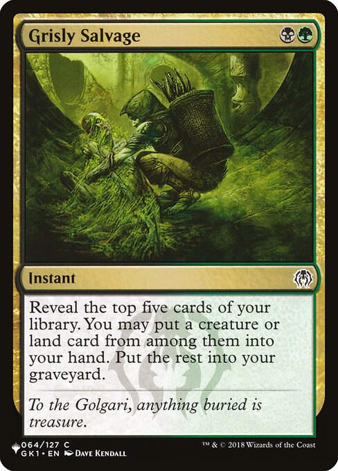 Grisly Salvage (PLST) (GK1-64)
