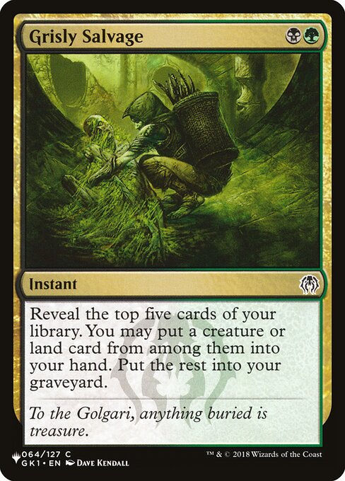 Grisly Salvage (PLST) (GK1-64)