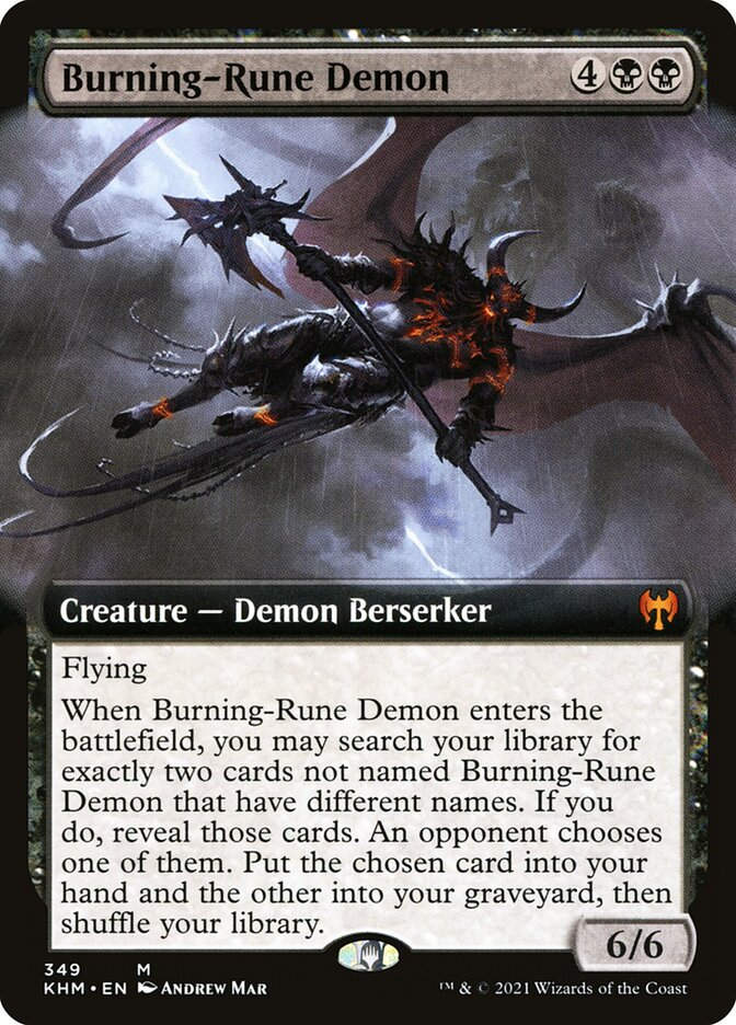Burning-Rune Demon (KHM) (349) / Extended Art