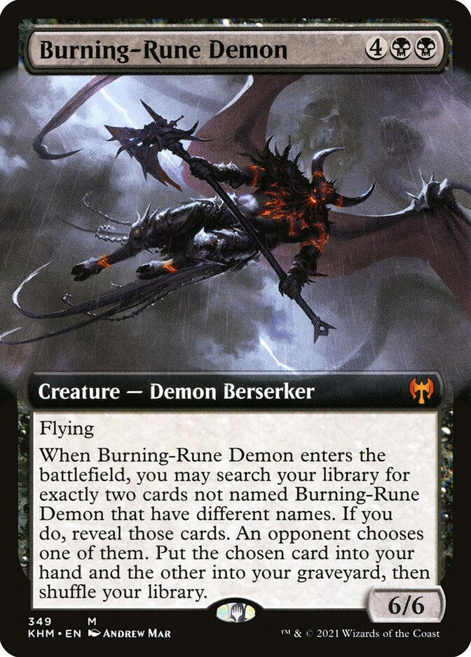 Burning-Rune Demon (KHM) (349) / Extended Art