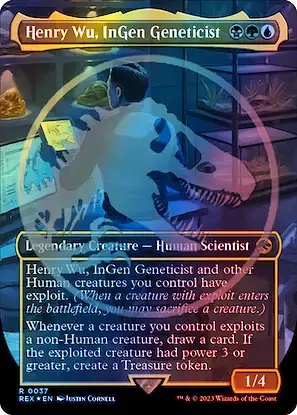 Henry Wu, InGen Geneticist (rex) / Embossed Foil