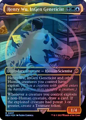Henry Wu, InGen Geneticist (rex) / Embossed Foil
