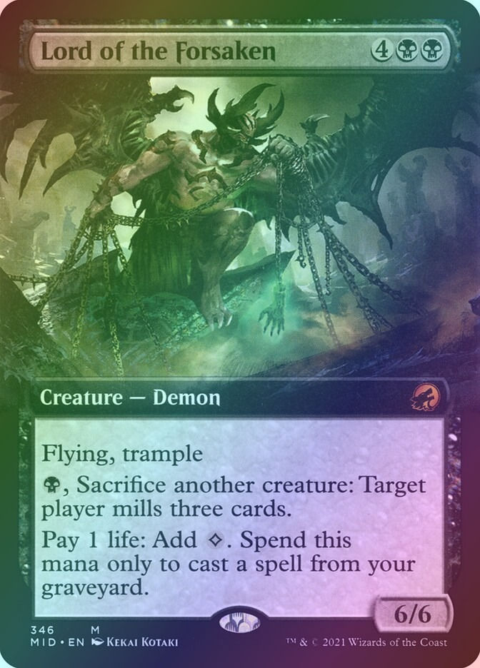 Lord of the Forsaken (MID) (346) / Extended Art / Foil
