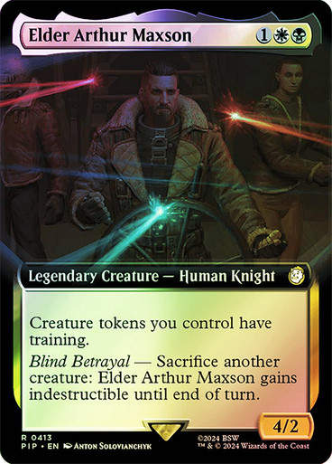 Elder Arthur Maxson (pip) (413) / Extended Art Foil
