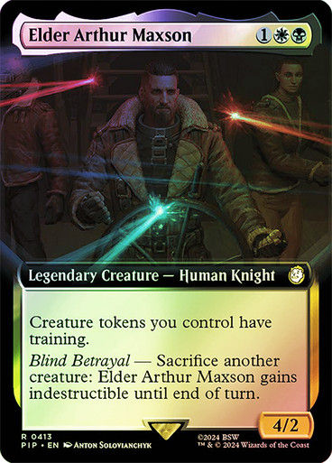 Elder Arthur Maxson (pip) (413) / Extended Art Foil