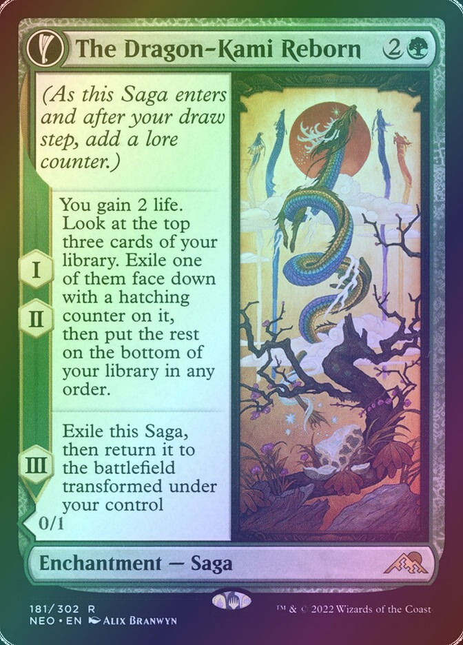 The Dragon-Kami Reborn // Dragon-Kami's Egg (NEO) (181) / Foil