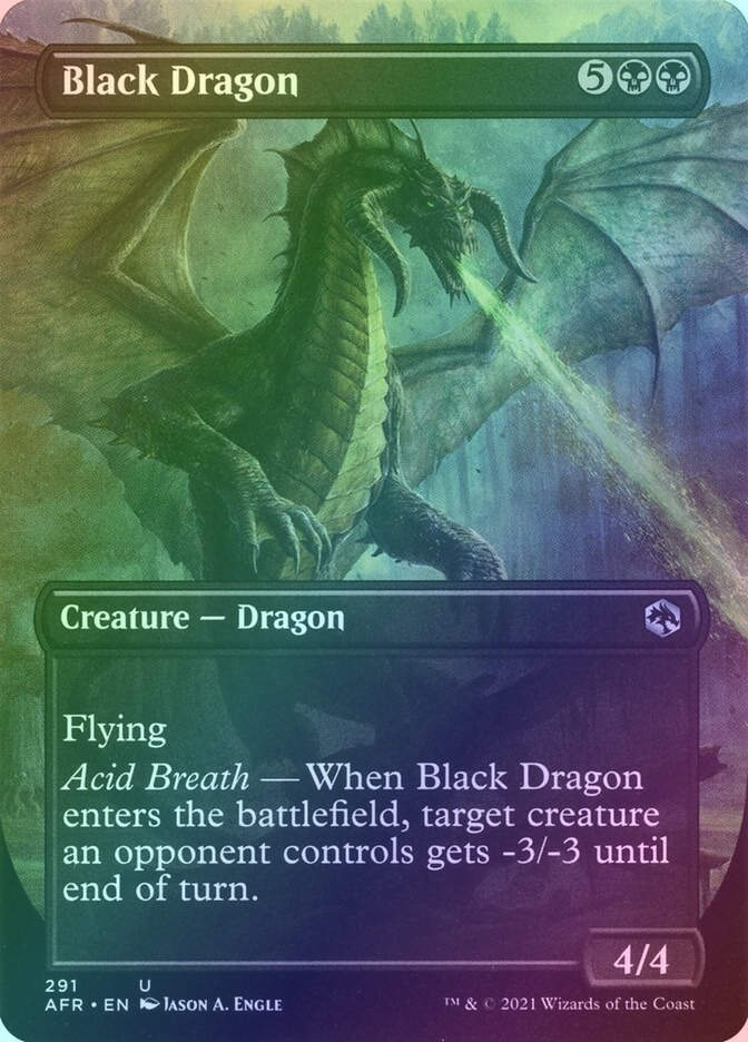 Black Dragon (AFR) (291) / Borderless / Foil