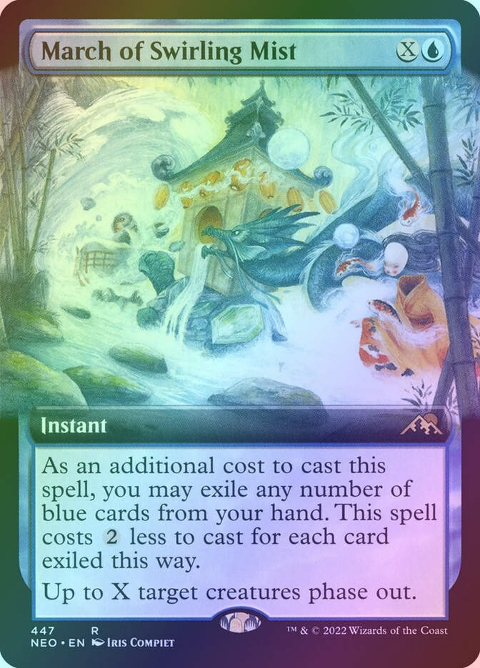 March of Swirling Mist (NEO) (447) / Extended Art / Foil